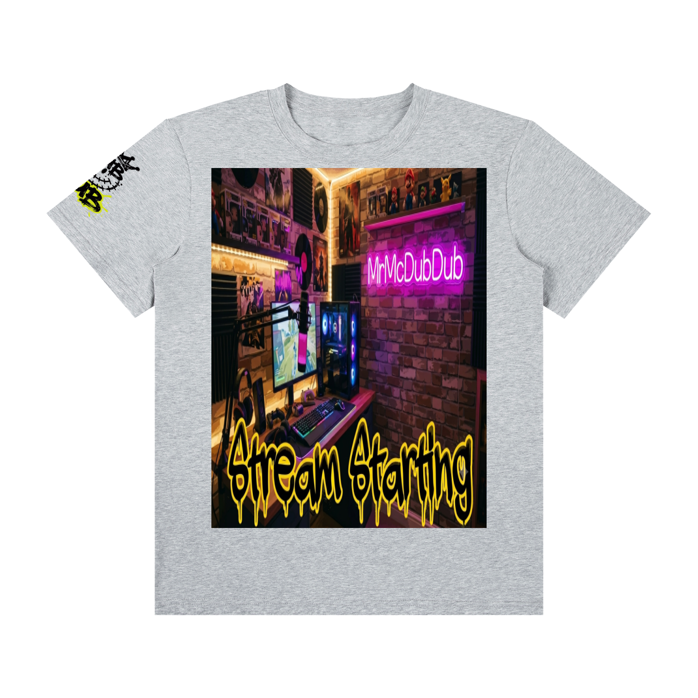 Stream starting Unisex Classic Crew Neck Cotton T-Shirt