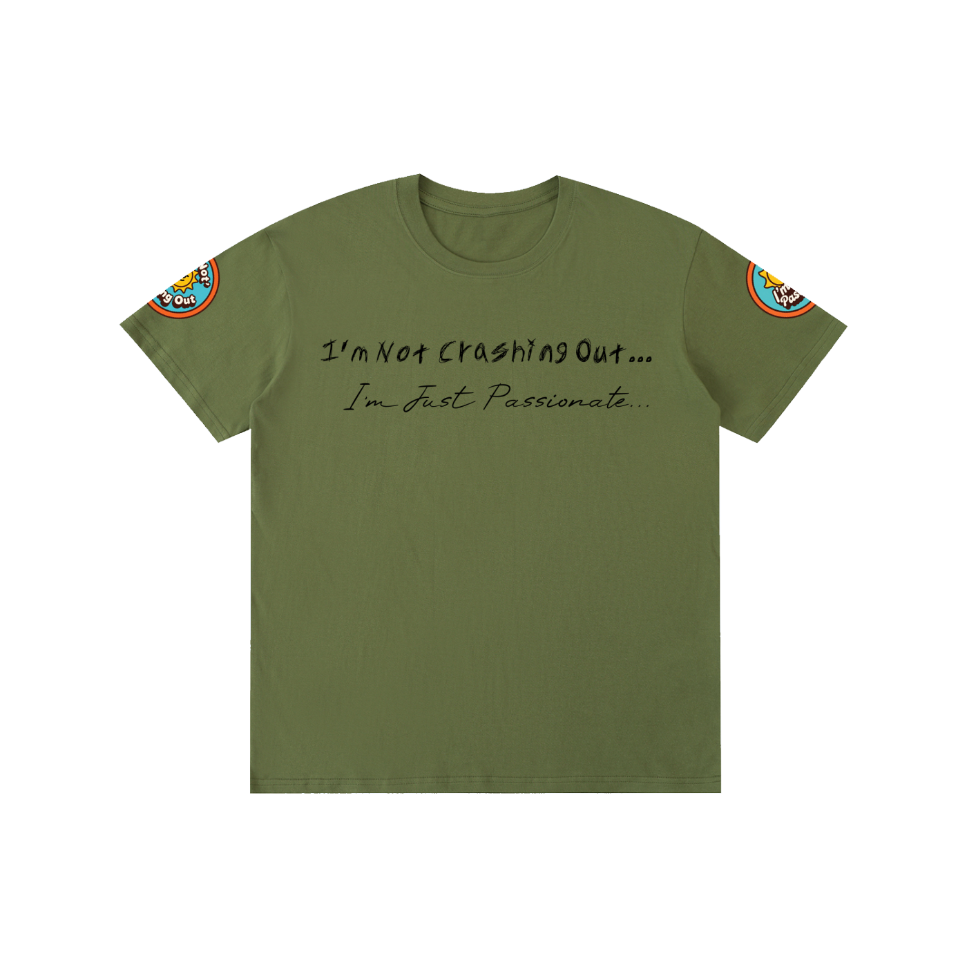 Crashing Out Pure Cotton Unisex T-Shirt