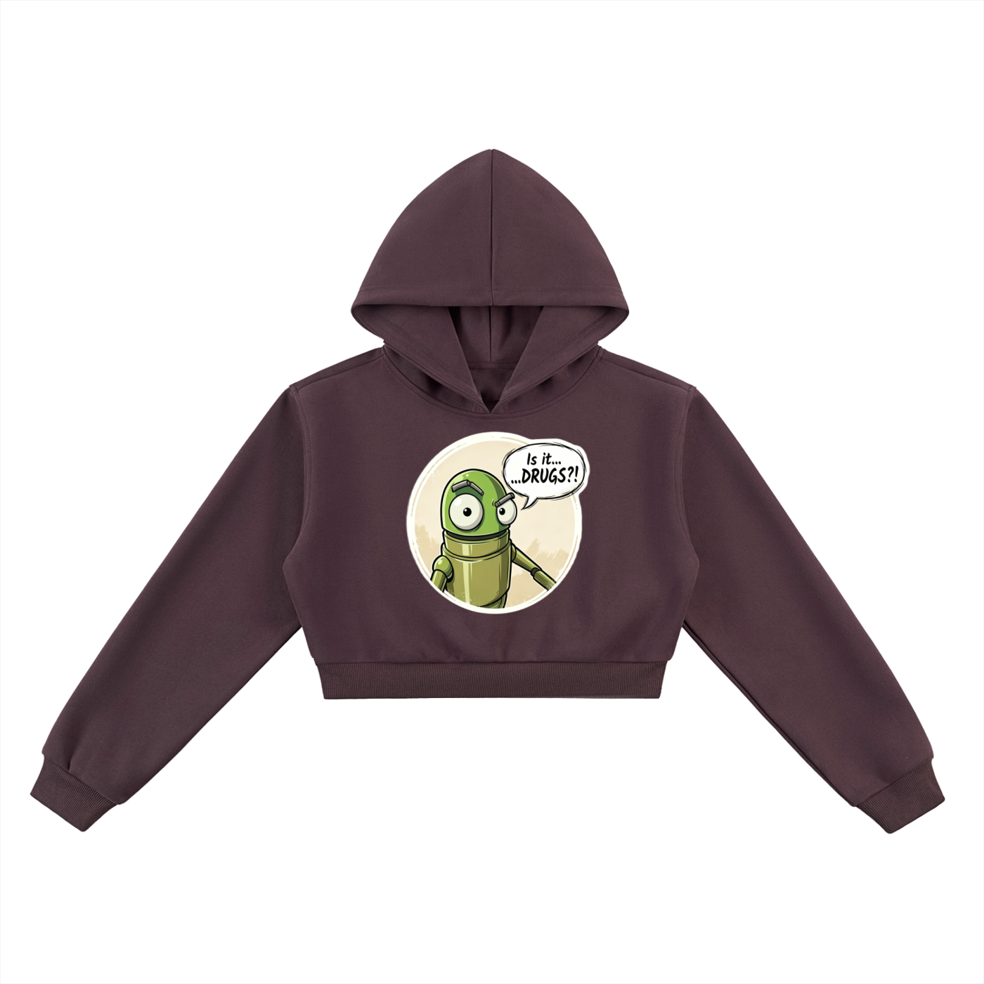Is it Drugs?! Essential Cropped Hoodie