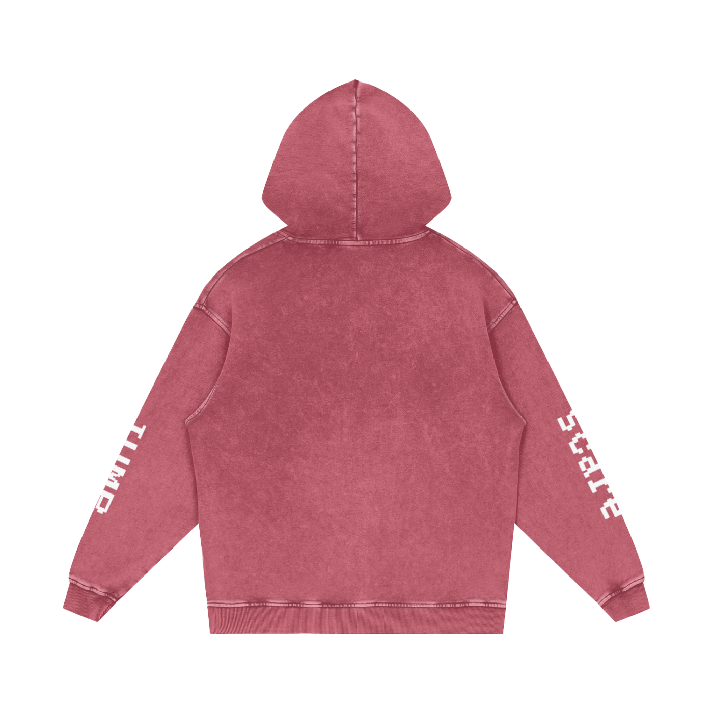 Jump Scare Snow Washed Loose Cotton Hoodie