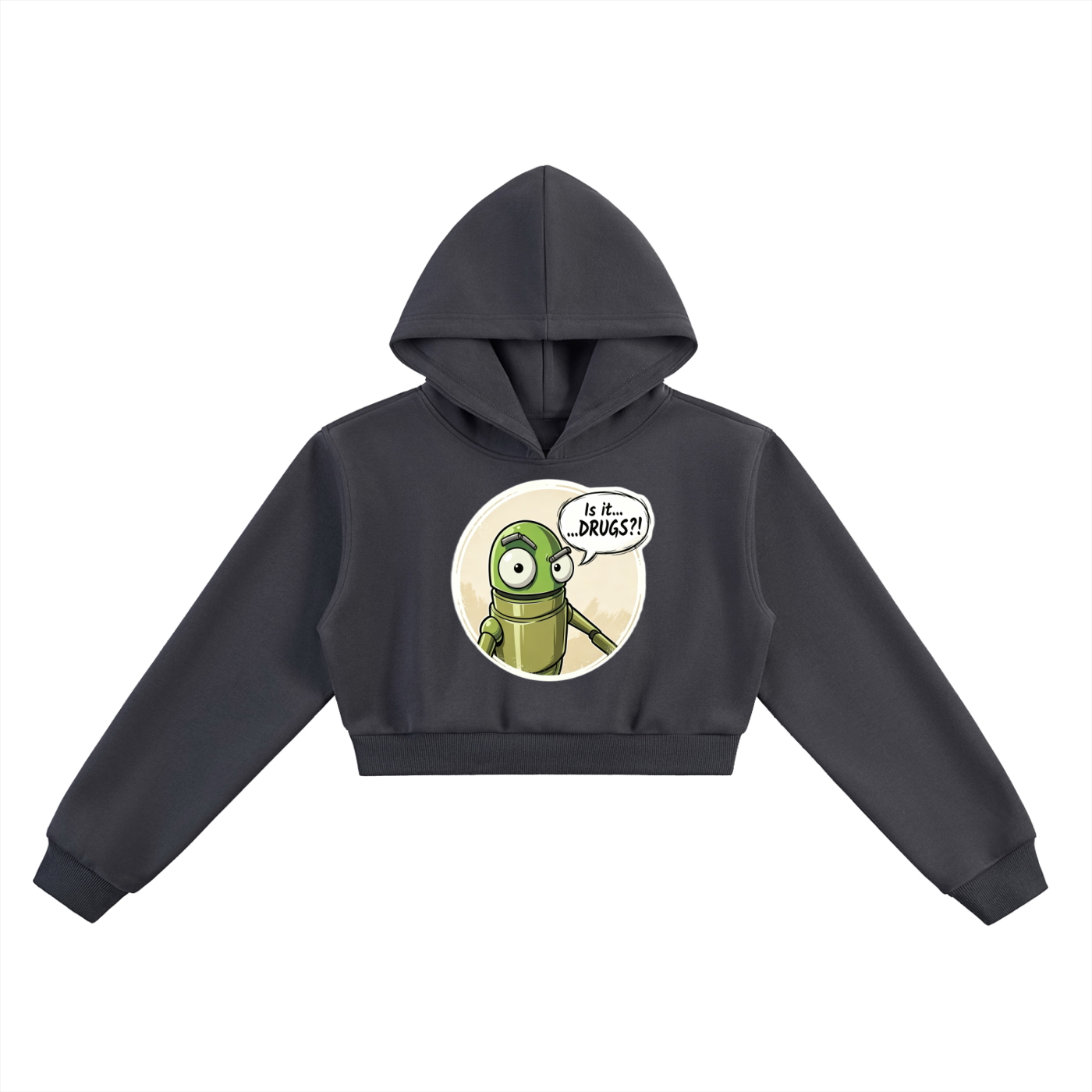 Is it Drugs?! Essential Cropped Hoodie