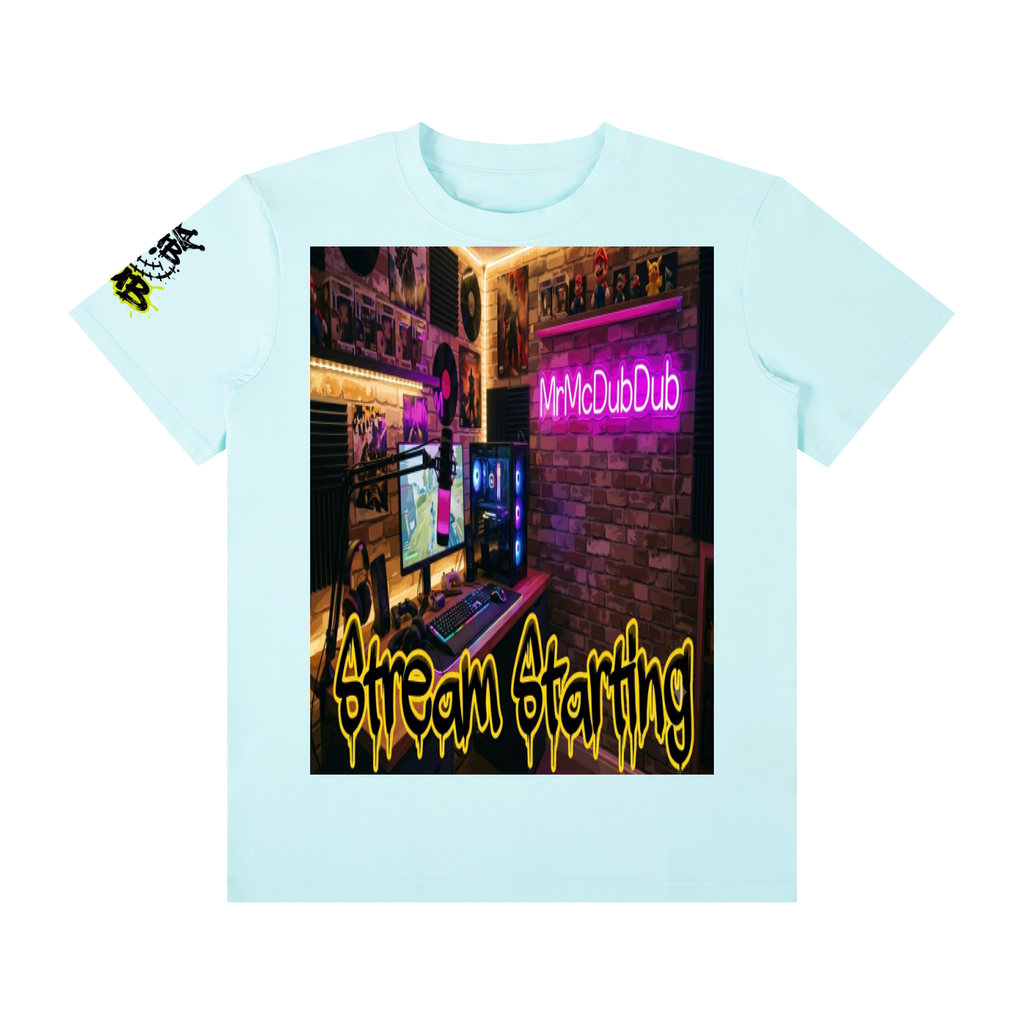 Stream starting Unisex Classic Crew Neck Cotton T-Shirt