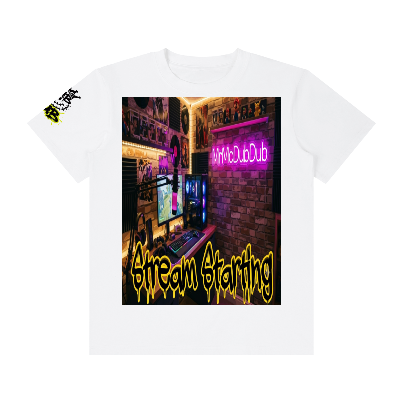 Stream starting Unisex Classic Crew Neck Cotton T-Shirt