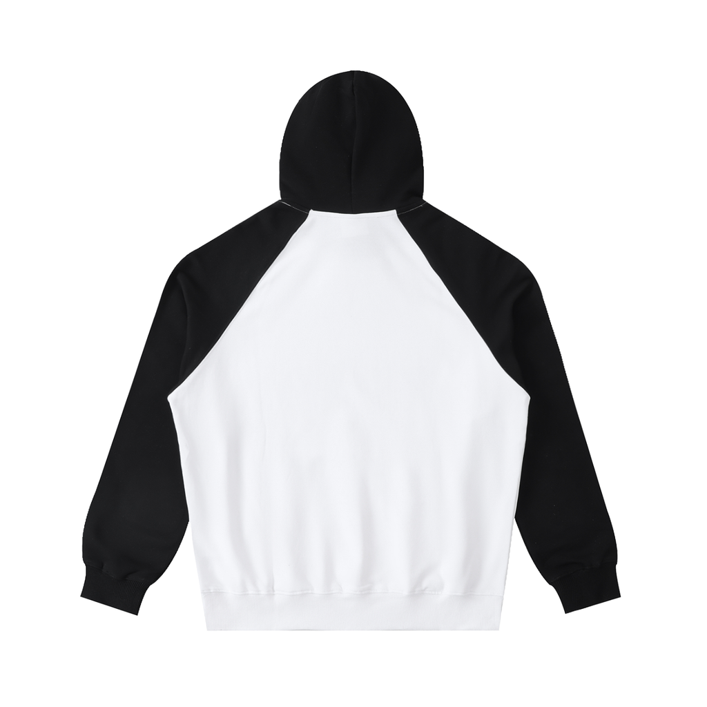Crashing Out Color-Block Raglan Sleeve Hoodie