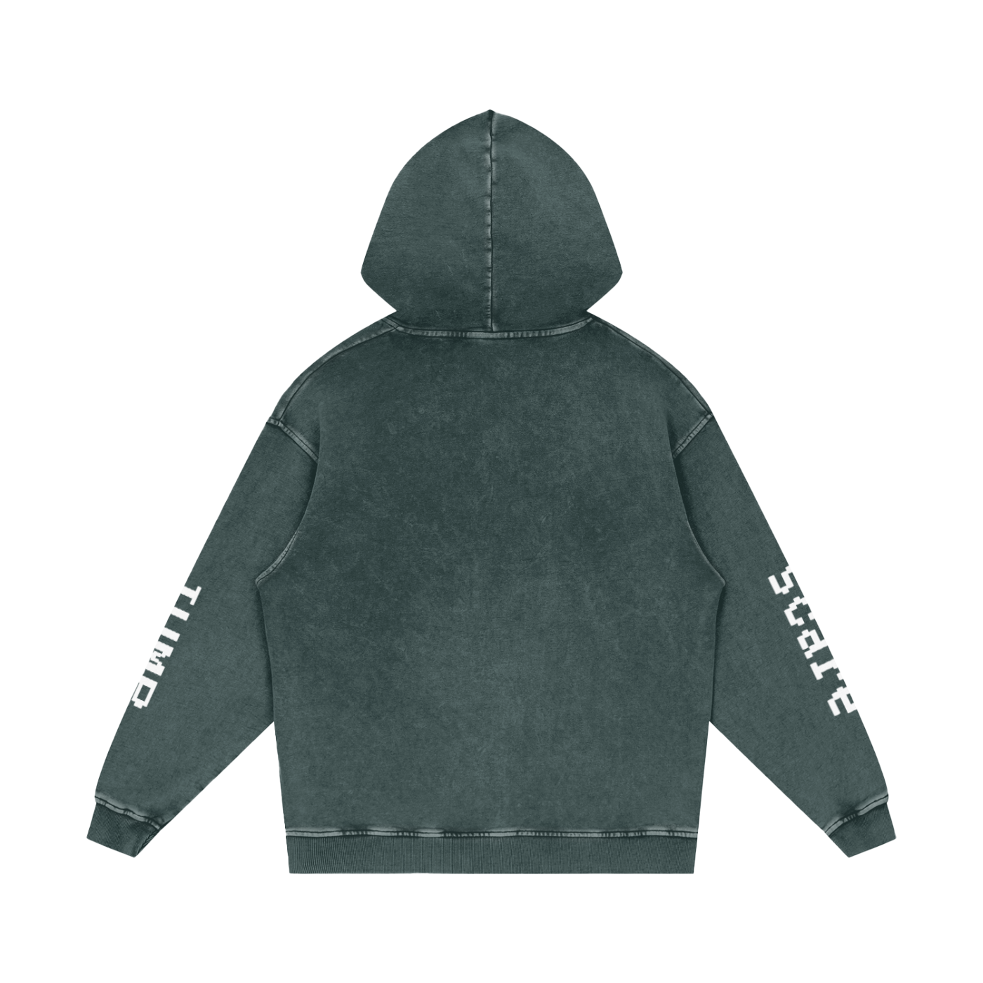 Jump Scare Snow Washed Loose Cotton Hoodie